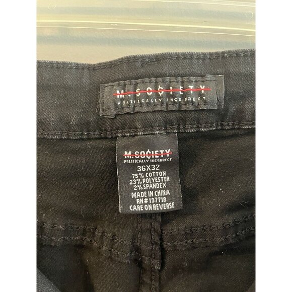 M Society Politically Incorrect Street Wear Denim Jacket Pants BLM Graffiti - Picture 9 of 9
